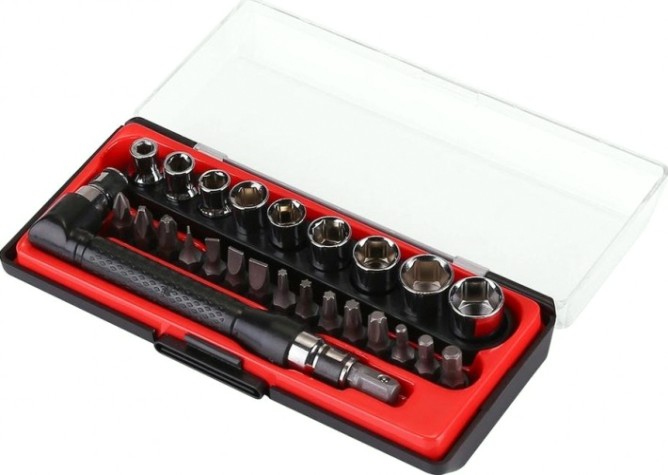 Набор насадок DEKO BS26 головок и бит с угловым удлинителем (26 предметов) [065-0513]