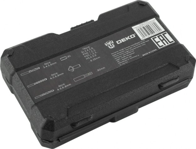 Набор насадок DEKO DH30 универсальный (30 предметов) в пластиковом кейсе [065-0523]