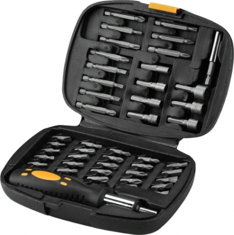 Набор насадок DEKO DKMT45 инструментов для дома (45 предметов) в чемодане [065-0302]