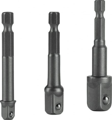 Набор насадок DEKO из 3 адаптеров под биты DEKO [065-0762]