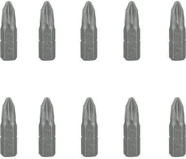Набор насадок DEKO Ph2*25мм*сталь S2 профессиональных бит (10 шт.) [065-0767]