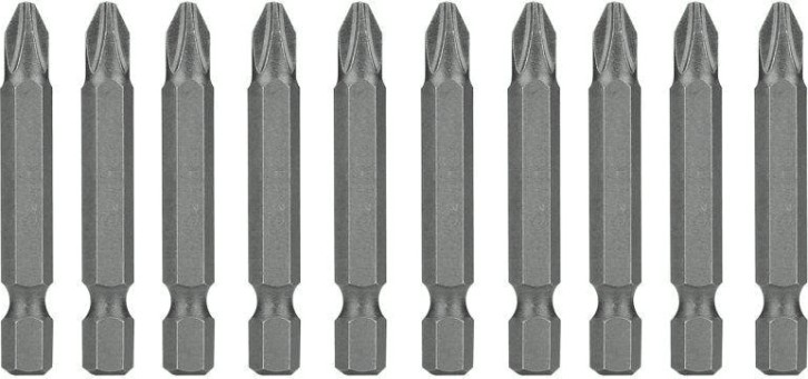 Набор насадок DEKO Ph2*50мм*сталь S2 профессиональных бит (10 шт.) [065-0768]