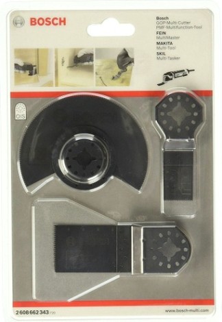 Набор насадок для МФИ BOSCH 3 предмета для древесины и металла [2608662343]