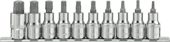Набор насадок торцевых OMBRA 1/2" DR с вставками битами TORX® на держателе, T20-T70 [055611]