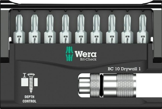 Набор насадок WERA Bit-Check 10 Drywall 1 WE-136011 [WE-136011]
