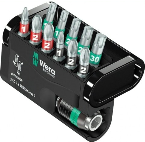 Набор насадок WERA Bit-Check 12 BiTorsion WE-057420 [WE-057420]
