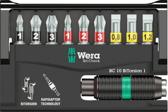 Набор насадок WERA Bit-Check – Rapidaptor 8700-9/BTZ, WE-056374 [WE-056374]