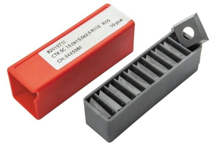 Набор ножей JET KCR08 HM 15,0x15,0x2,5мм R115 (10 шт), для helical [82019711]