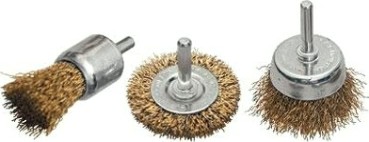 Набор обдирочных щеток для дрели MATRIX 3 шт 74486 [74486]