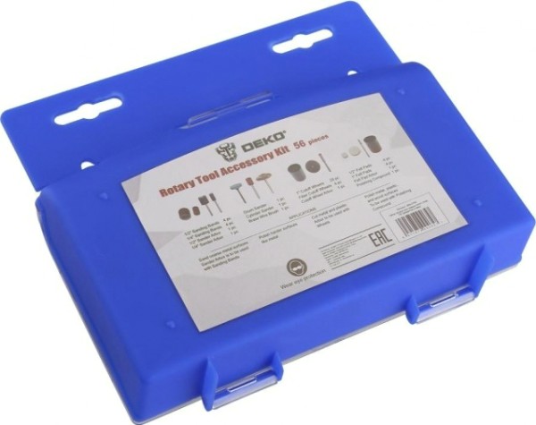 Набор оснастки для гравера DEKO DH56 (56 предметов) в кейсе [065-0784]