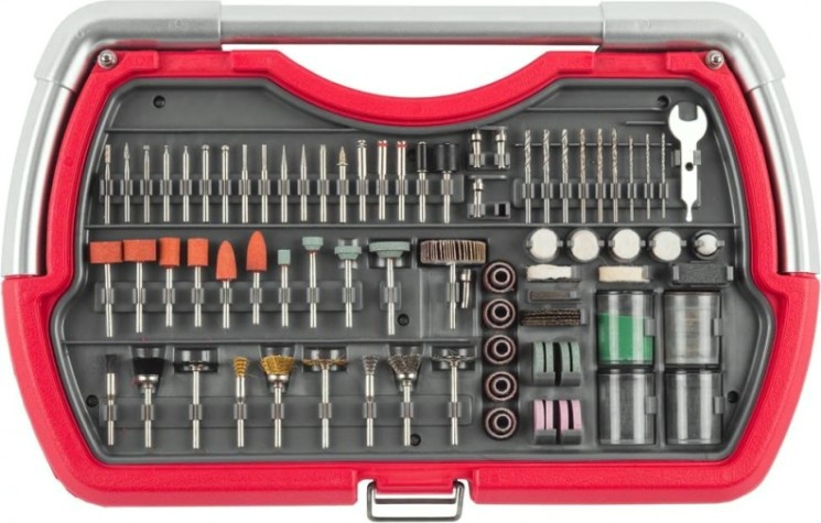 Набор оснастки универсальный ЗУБР для гравировальных машин 206 предметов 35904-H206 [35904-H206]