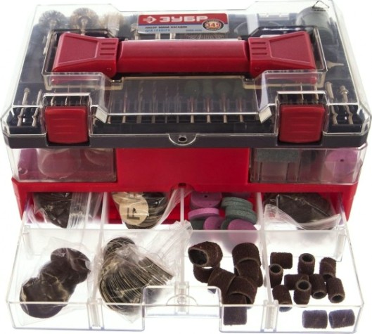 Набор оснастки универсальный ЗУБР для гравировальных машин 349 предметов 35905-H349 [35905-H349]