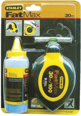 Набор отбивка и мел STANLEY "FATMAX" 0-47-681 30 м [0-47-681]