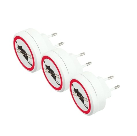 Набор отпугивателей грызунов REXANT 71-0068 ультразвуковых Х3, 220В, S 90м²