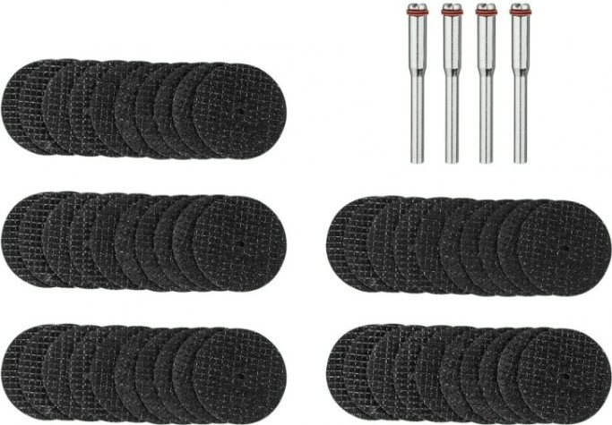 Набор отрезных кругов DEKO RT54 для гравера + держатели (54 предмета) [065-0683]