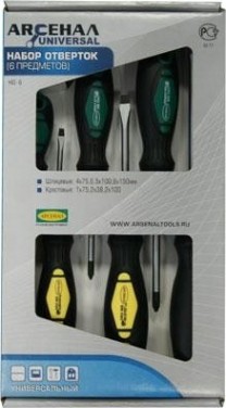 Набор отверток АРСЕНАЛ НО-6 [39100]