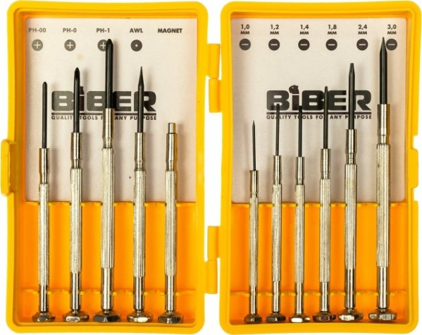 Набор отверток Biber 85566 для точных работ 11шт. [тов-159181]