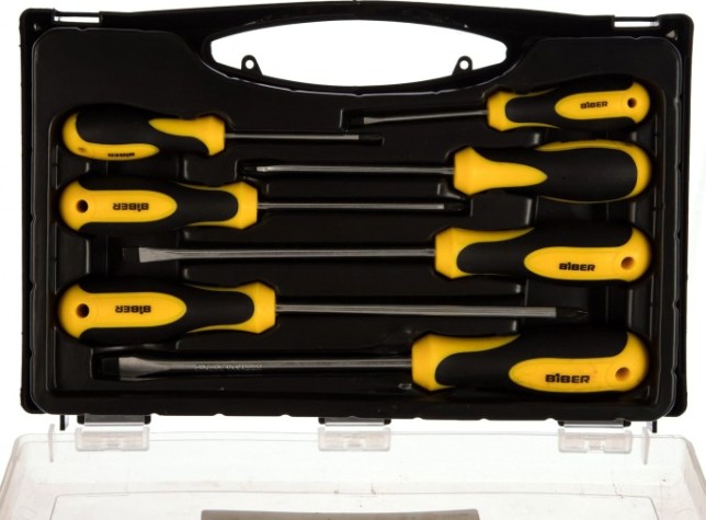 Набор отверток Biber Эксперт 85561 7шт. crv сталь, в кейсе [тов-104366]