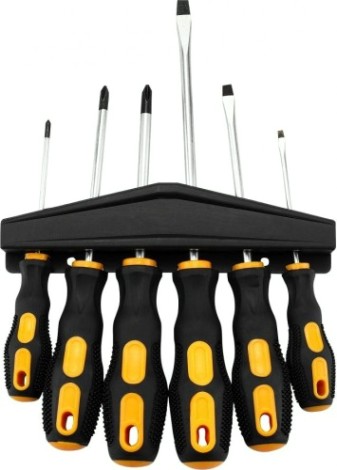 Набор отверток DEKO SS06 с эргономичными рукоятками (6 предметов) [065-0601]