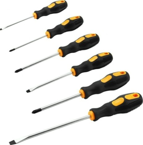 Набор отверток DEKO SS06 с эргономичными рукоятками (6 предметов) [065-0601]