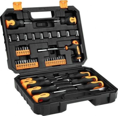 Набор отверток DEKO TZ46 в чемодане (46 предметов) [065-0329]