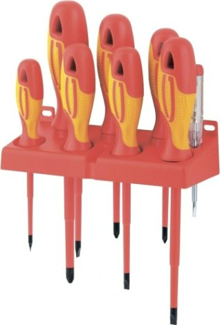 Набор отверток диэлектрических GROSS до 1000 В двухкомпонентные рукоятки [12950]