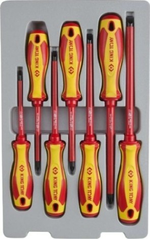 Набор отверток диэлектрических KING TONY 30607MR 7 предметов
