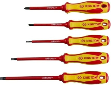 Набор отверток диэлектрических KING TONY 30615MR 5 предметов