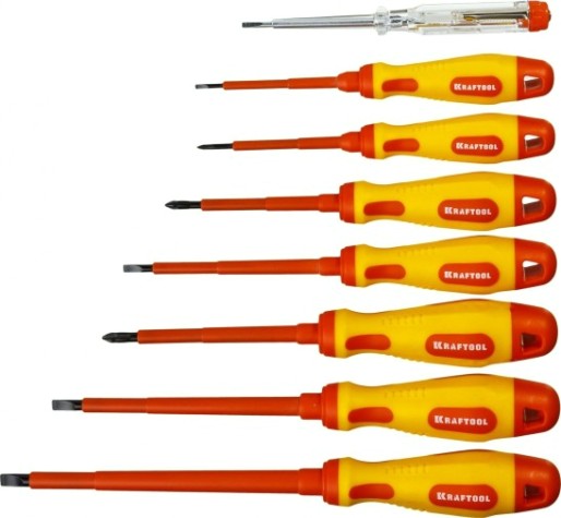 Набор отверток диэлектрических KRAFTOOL X-Drive ELECTRO 250088-H8 8 предметов [250088-H8]