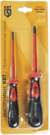 Набор отверток диэлектрических КВТ НИО-3302 [78351]
