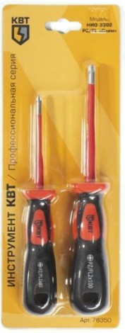 Набор отверток диэлектрических КВТ НИО-3302 PZ-FL [78350]