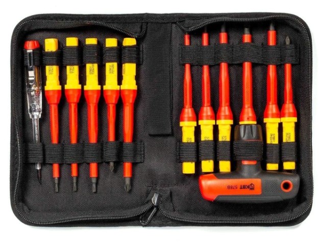 Набор отверток диэлектрических КВТ НИО-4412 "Профи" [87128]