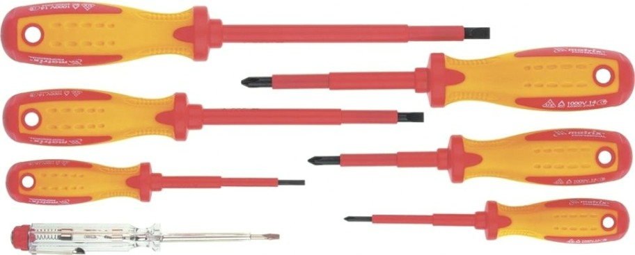 Набор отверток диэлектрических MATRIX PROFESSIONAL 7 предметов 13355 [13355]