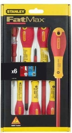 Набор отверток диэлектрических STANLEY FATMAX 0-65-443 6 предметов [0-65-443]