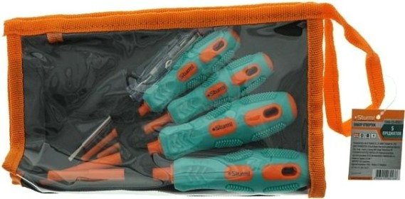 Набор отверток диэлектрических Sturm 1040-03-BSE5 5 шт, crv Набор отверток диэлектрических Sturm 1040-03-BSE5 5 шт, crv