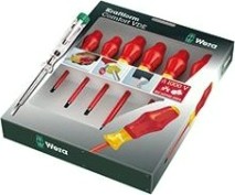 Набор отверток диэлектрических WERA Kraftform Comfort WE-031576 1160i/1165i/7 SATZ 6TLG/6 PCS [WE-031576]