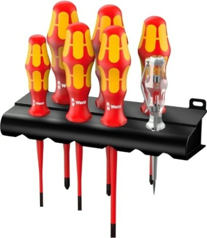 Набор отверток диэлектрических WERA Kraftform Plus 100 160 iS/7 WE-006480 [WE-006480]