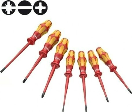 Набор отверток диэлектрических WERA Kraftform Plus 160 ISS/7 WE-135961 [WE-135961]