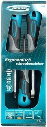 Набор отверток GROSS 3 предмета 12167 [12167]