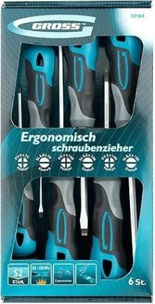Набор отверток GROSS 6 предметов 12164 [12164]