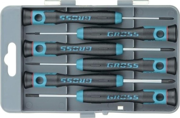 Набор отверток GROSS для точной механики 6 предметов 13347 [13347]