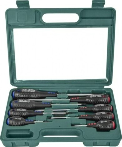 Набор отверток JONNESWAY D04PP08S стержневых FULL STAR, 8 предметов [047072]