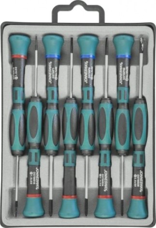 Набор отверток JONNESWAY D3750P08S для точной механики, 50 мм, 8 предметов [048654]