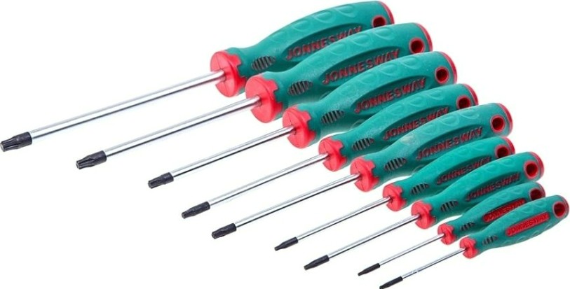 Набор отверток JONNESWAY D71T109S стержневых TORX® ANTI-SLIP GRIP, 9 предметов [048716]