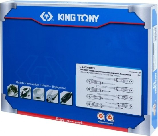 Набор отверток KING TONY 10 предметов ложемент 9-31110MRV [9-31110MRV]