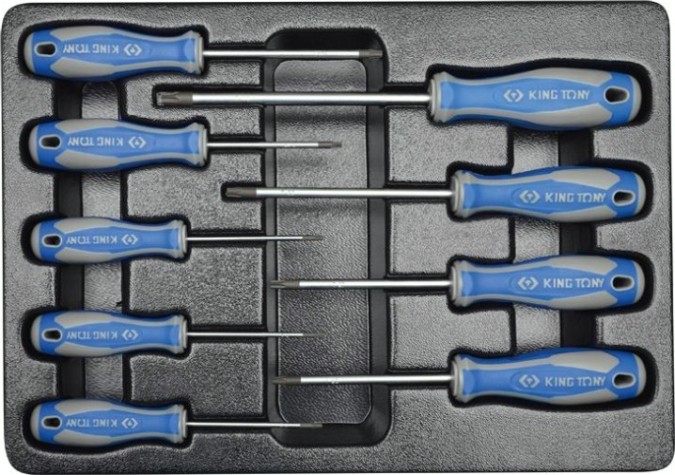 Набор отверток KING TONY 9 предметов ложемент 9-31909PR [9-31909PR]