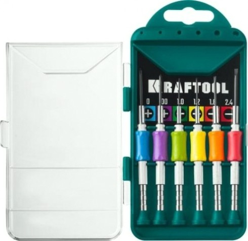 Набор отверток KRAFTOOL Precision-6 часовых для точных работ, 6 пред. [25679]