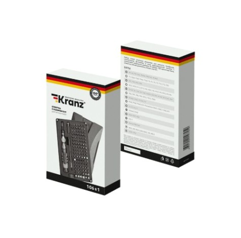 Набор отверток Kranz KR-12-4755 для точных работ RA-05, 106 пр. Набор отверток Kranz KR-12-4755 для точных работ RA-05, 106 пр.