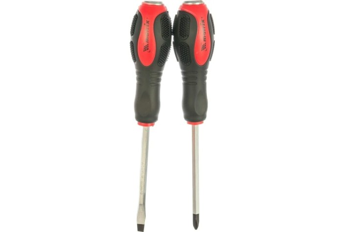 Набор отверток MATRIX PH2x100, SL6x100 CrV ударных 2шт. [19121]