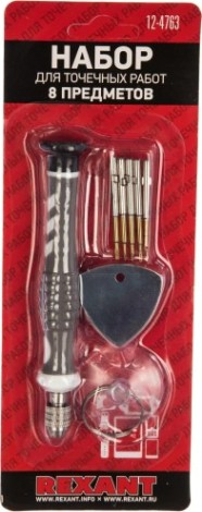 Набор отверток REXANT 12-4763 для точечных работ 8 предметов